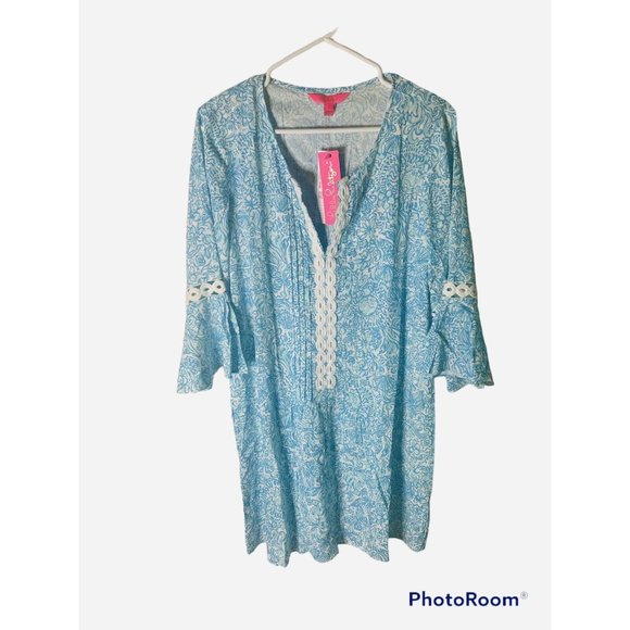 Lilly Pulitzer Hollie Tunic Dress "Took Me By Sunrise" Size Large NEW W/TAGS - Picture 2 of 8